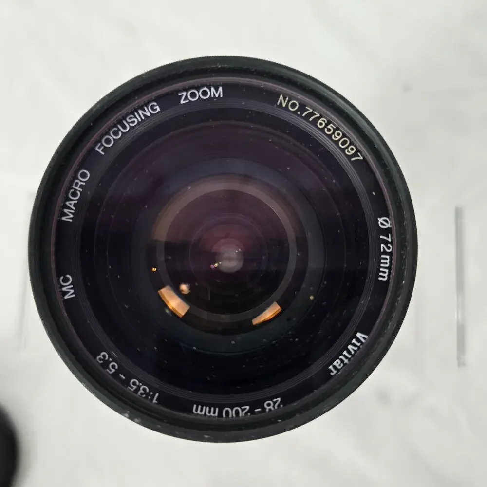Vivitar 35mm Lens MC Macro Focusing Zoom No.77659097 072mm 28-200mm 1:3.5-5.3